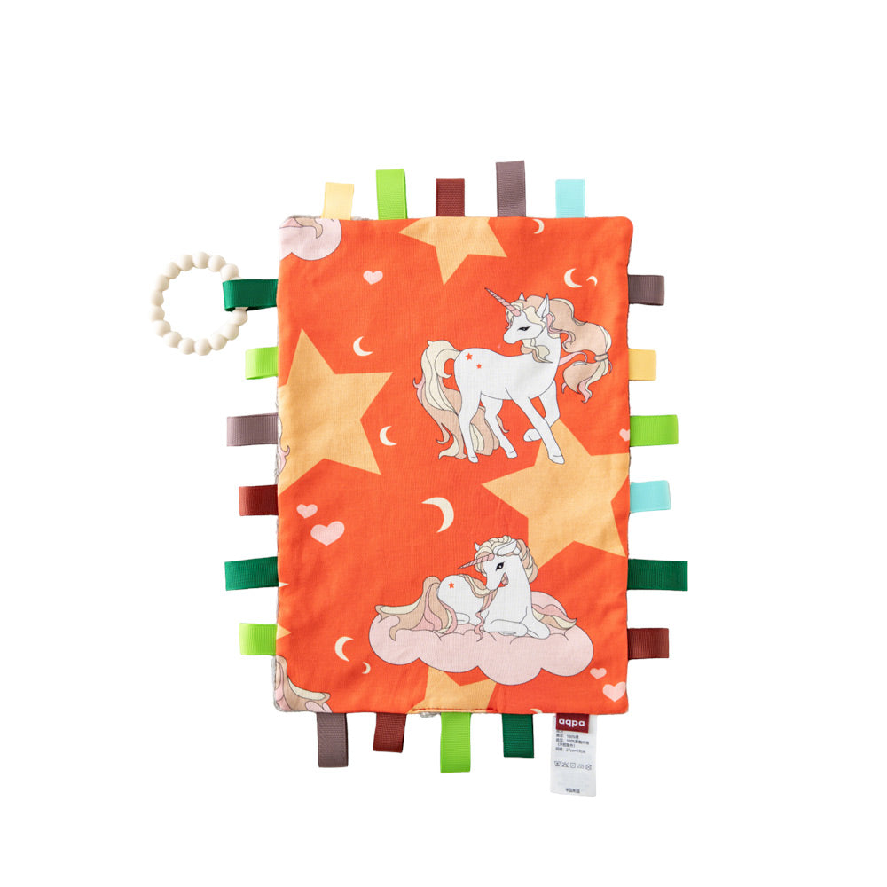 Baby Security Blanket with Soft Minky Dots | Taggie Comfort Lovey for Easy Gripping