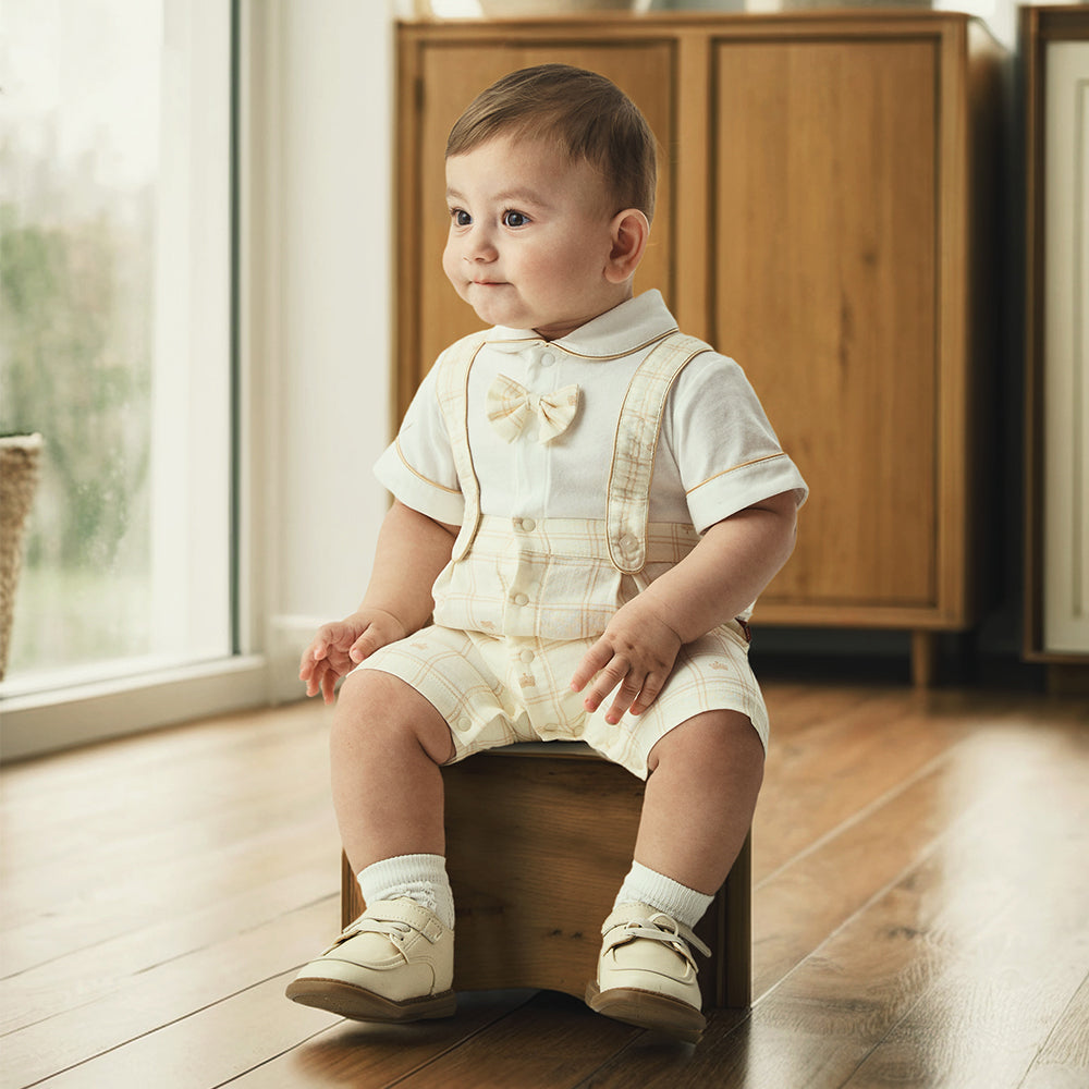 Baby Polo Suspender Set with Bowtie - Stylish and Comfortable for Special Occasions
