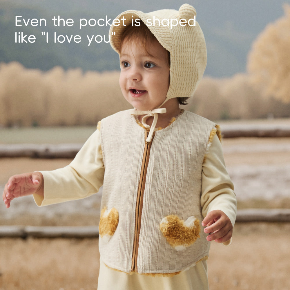 Reversible Fleece Baby Vest | Soft Two-Sided Gilet for Cozy Layering (5°C–20°C)