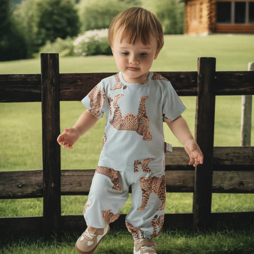 Toddler Basic Tee in leopard