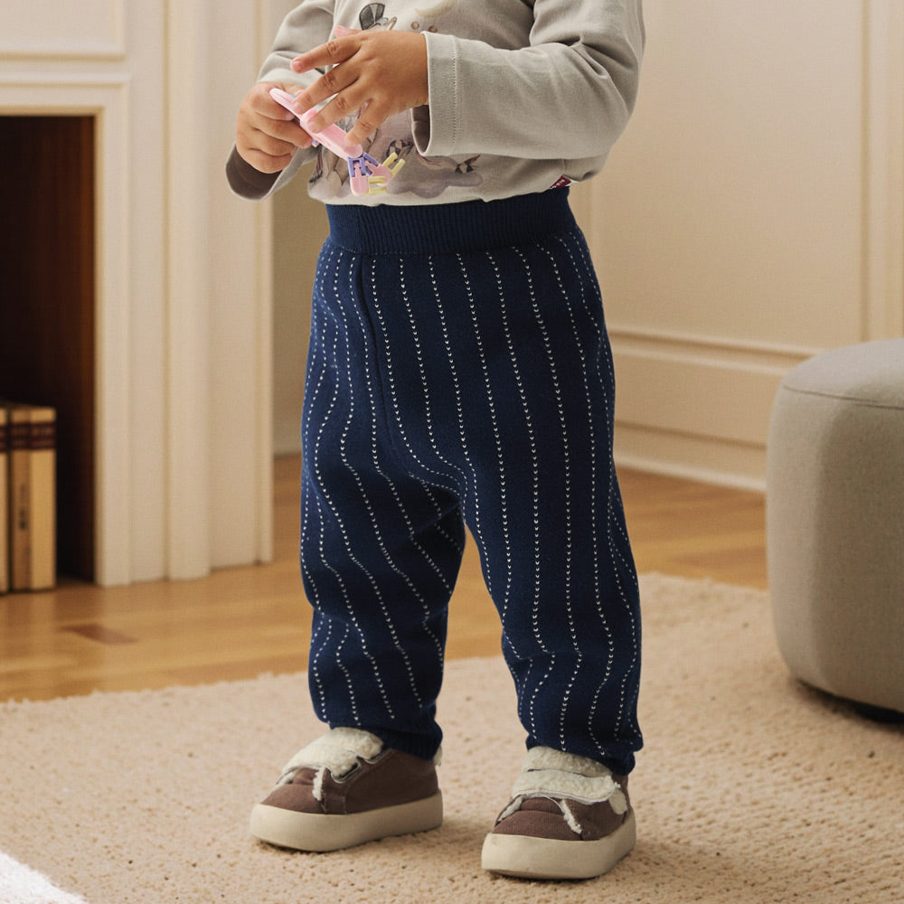 Baby Merino Wool Knit Pants – Moisture-Balancing “Active Fiber” Warmth | Soft & Breathable for Fall and Winter
