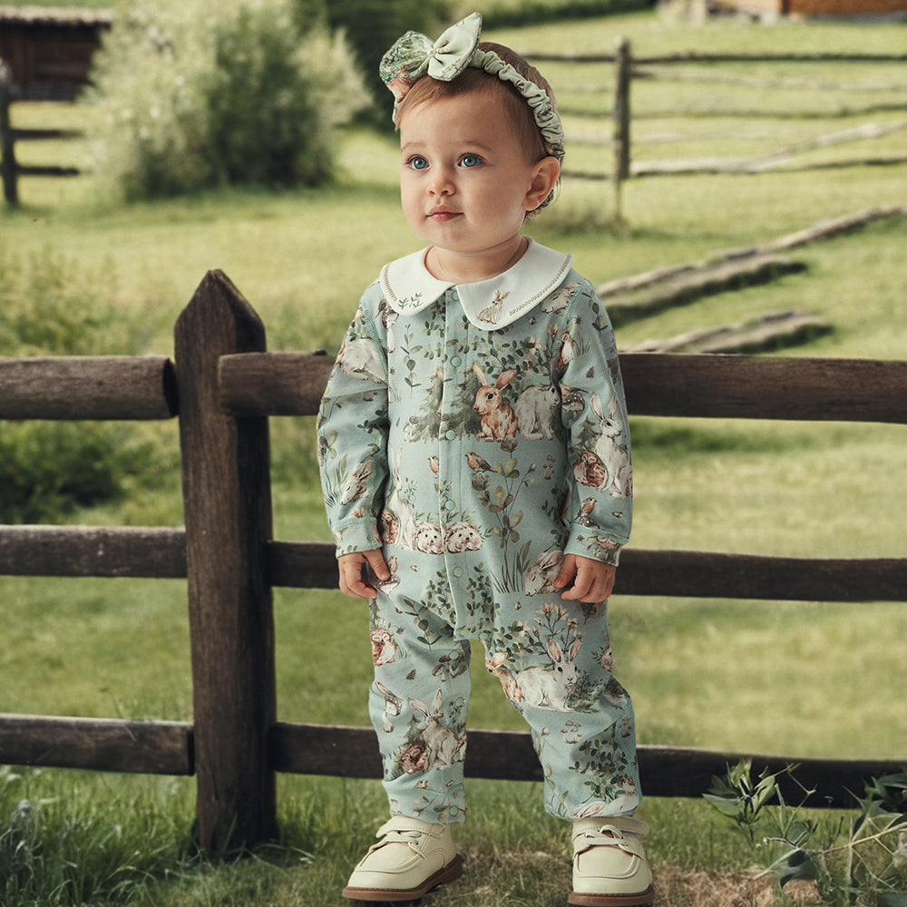 Woodland Friends Baby Romper | Soft cotton One-Piece