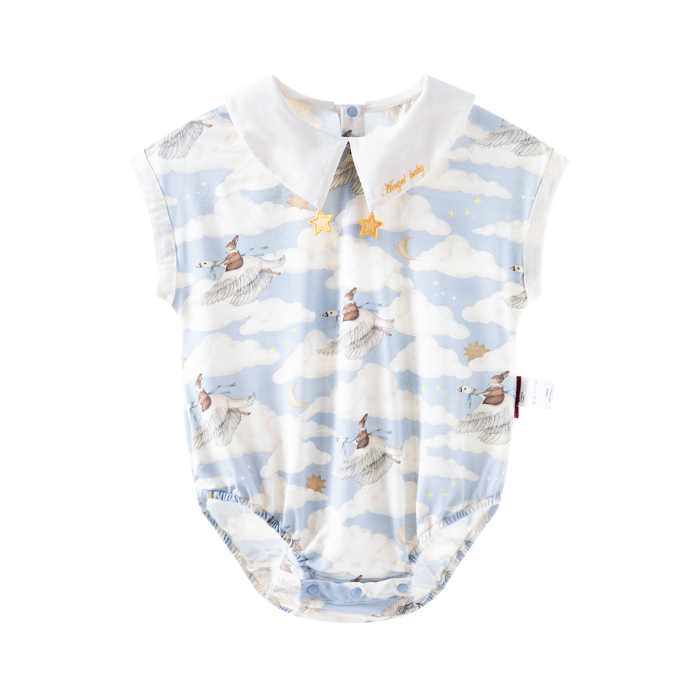 🌸 Soft Woodland Baby Romper | Lenzing™ Modal Comfort