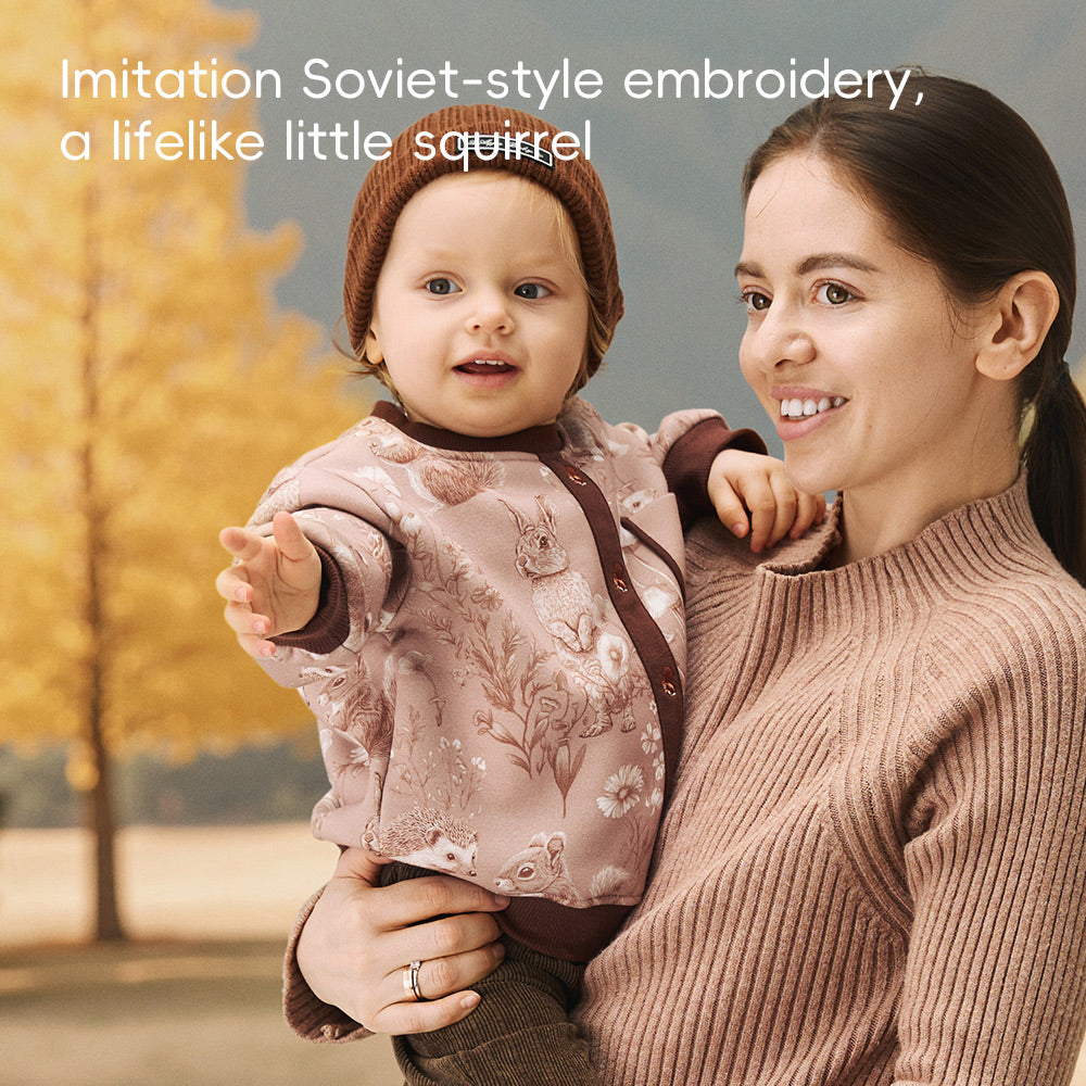 Baby & Toddler Fleece Sweatshirt – Relaxed Cardigan Style, Soft Teddy Texture, and Everyday Comfort | Ideal for 15°C–20°C