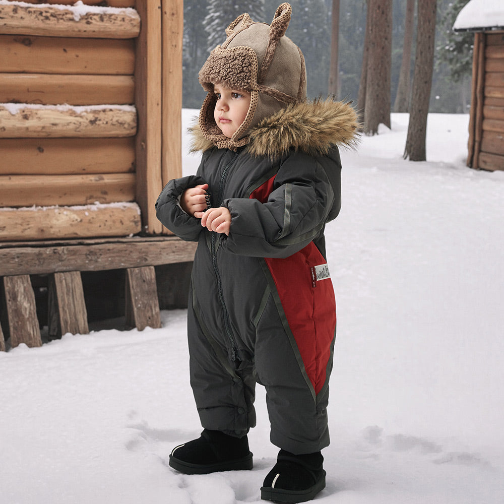 Arctic-Ready Baby Down Snowsuit | Ultra-Warm Winter One-Piece for Snow Play