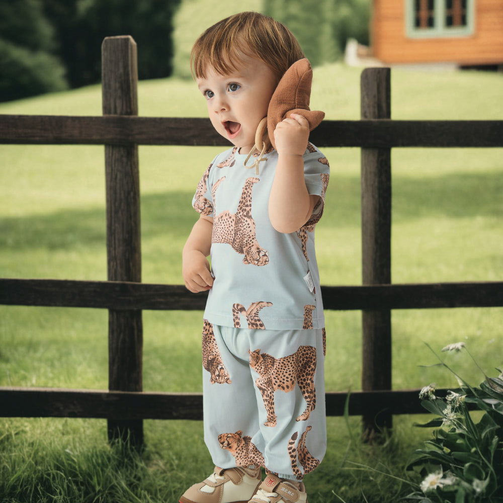 Toddler Basic Tee in leopard