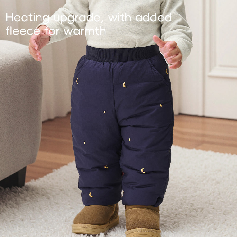 90% Down Baby Pants with Water-Repellent Triple-Protection Fabric | Warm Winter Bottoms (-5°C to 10°C)