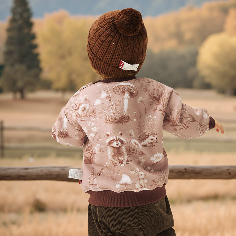 Baby & Toddler Fleece Sweatshirt – Relaxed Cardigan Style, Soft Teddy Texture, and Everyday Comfort | Ideal for 15°C–20°C
