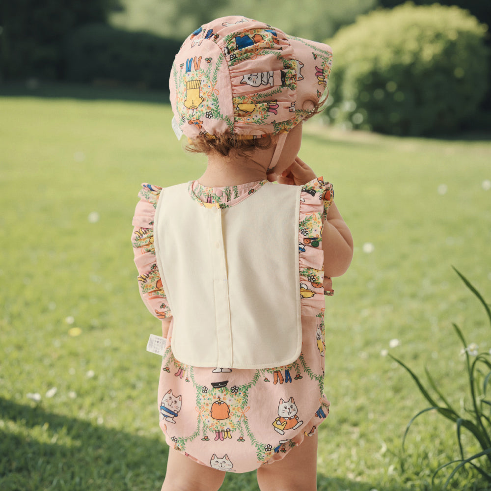 Sweet Party Embroidered Baby Bib – Soft & Playful Design