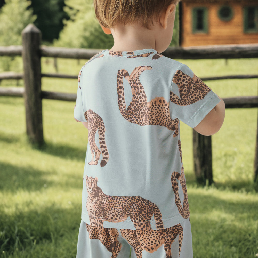 Toddler Basic Tee in leopard