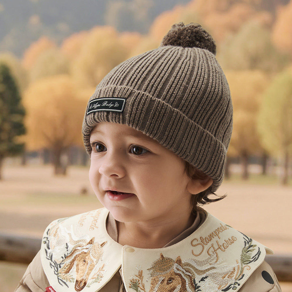 Cotton-Wool Knit Baby Beanie | Soft Lightweight Hat for Cozy Everyday Warmth