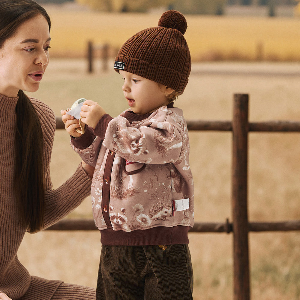 Baby & Toddler Fleece Sweatshirt – Relaxed Cardigan Style, Soft Teddy Texture, and Everyday Comfort | Ideal for 15°C–20°C