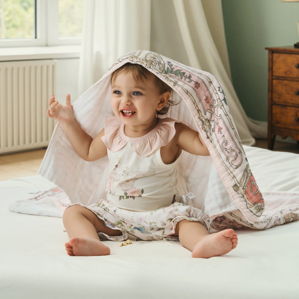 🕊️ Lavender Dreams Muslin Towel – Lightweight, Breathable, Beautiful 🕊️