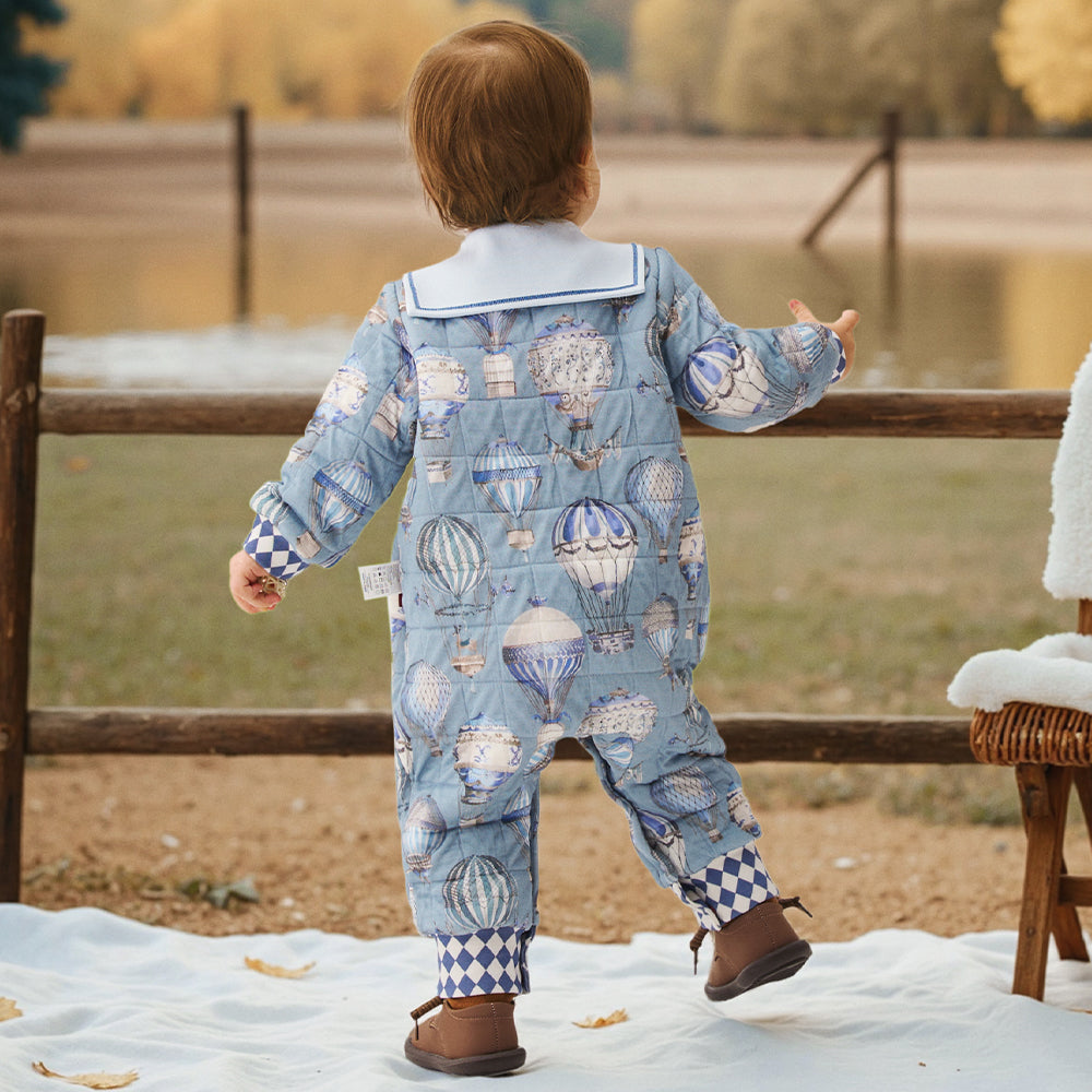 Sandwich-Layer Fabric | Anti-Pilling | Unbeatable Fluffiness | Baby Winter Jumpsuit