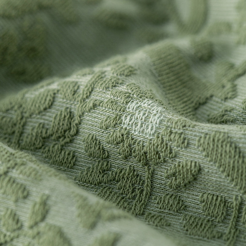 Forest Green Baby Jacquard Two-Piece Set – Embroidery Detail