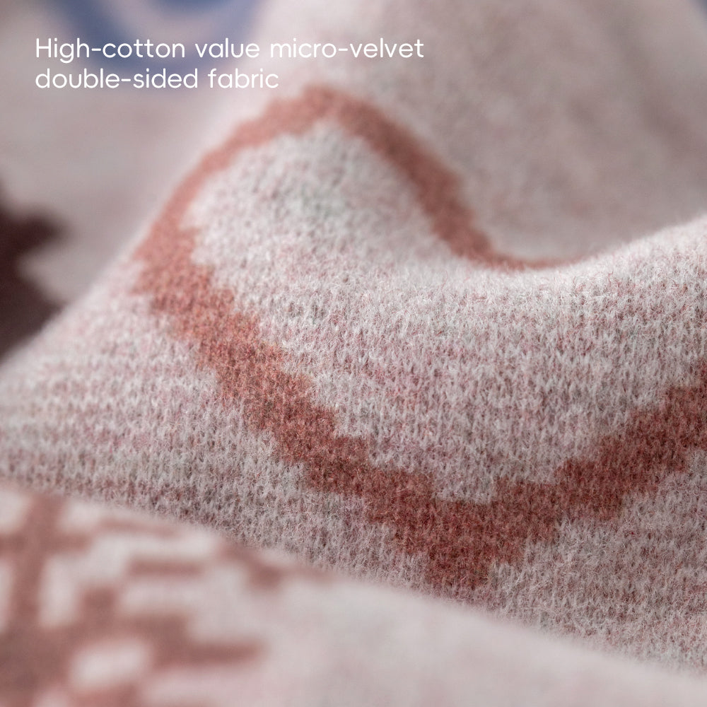 Fair Isle Pattern + Brushed Cotton Finish + Baby Romper