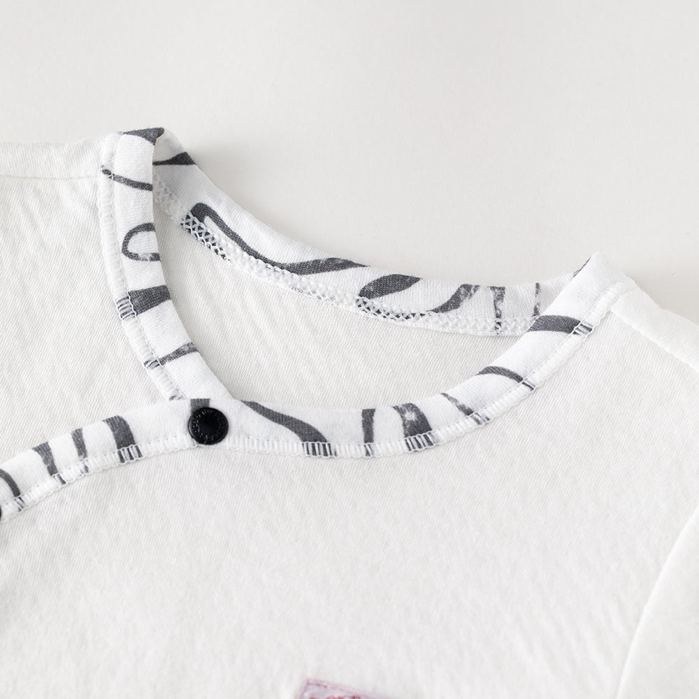 🤍 Baby Kimono Long Sleeve Bodysuit – Soft Island Cotton for Newborns