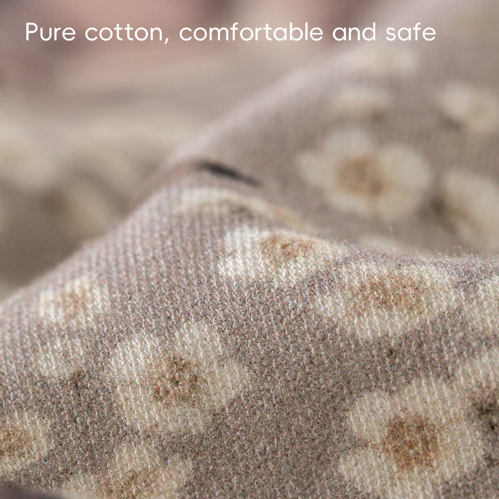 Organic Cotton Baby Romper with Layered Look | Soft Forest Print One-Piece for Spring (23°C–28°C)