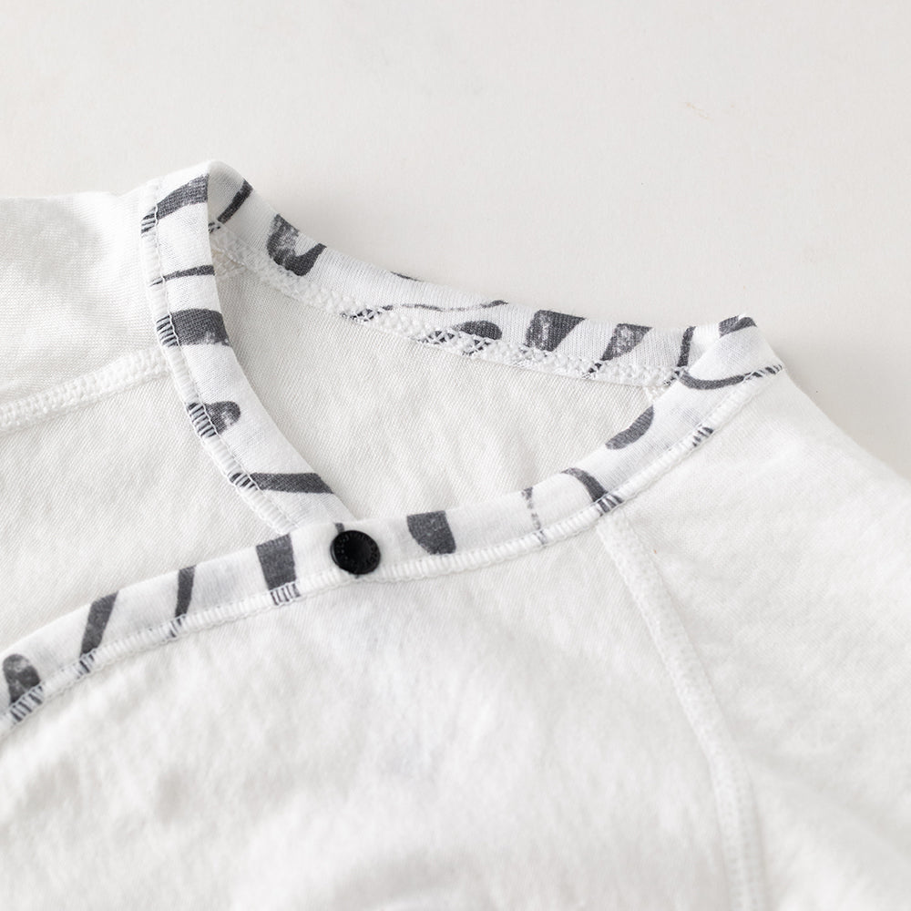 Gentle Start – Newborn Island Cotton Kimono Romper