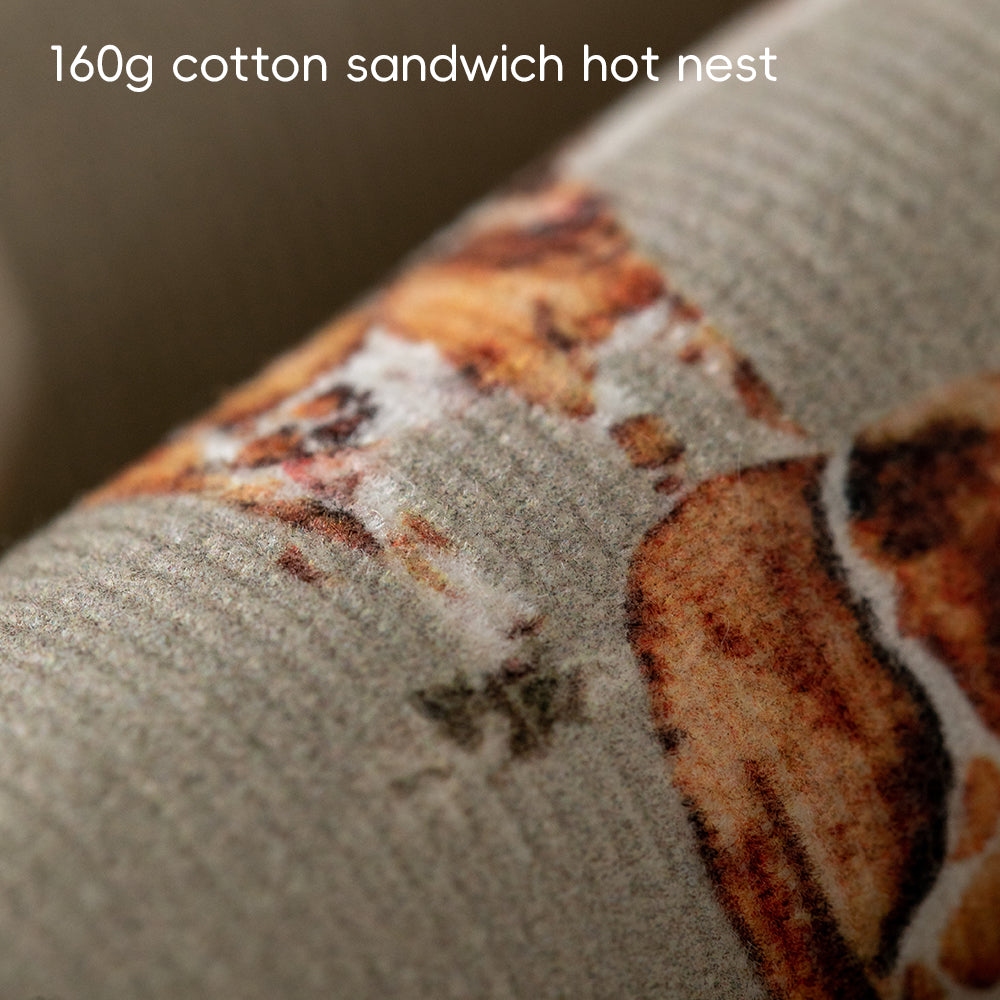 Lightweight Cotton Baby Romper with Countryside Print | Cozy Padded One-Piece for Mild Winter (5°C~15°C)