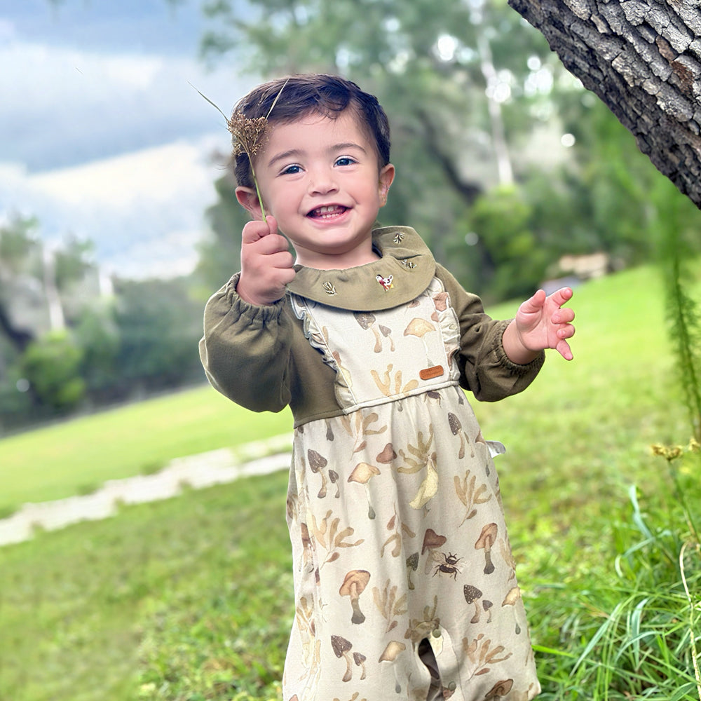 Woodland Mushroom – Cotton Baby Romper