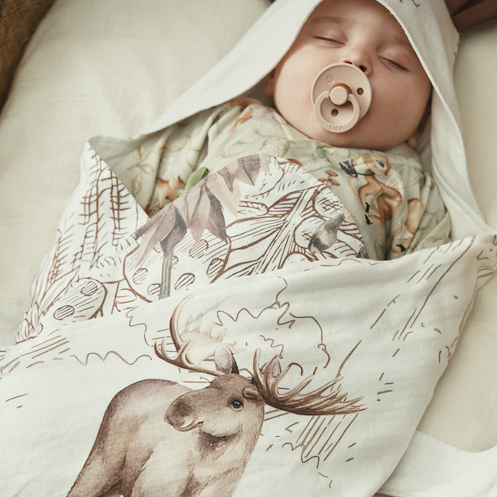Gentle Fawn Baby Swaddle Set: Cozy Comfort Inspired by Nature