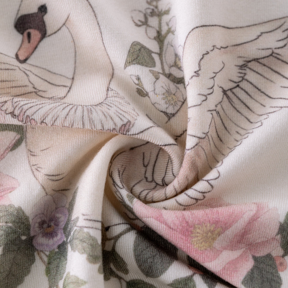 Baby Girl Swan Tank Top – Soft Cotton Sleeveless Shirt with Ruffle Collar |🦢🌸