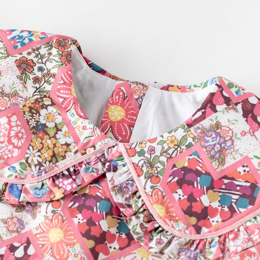 2-Piece Baby Girl Outfit – Floral Dress & Matching Top