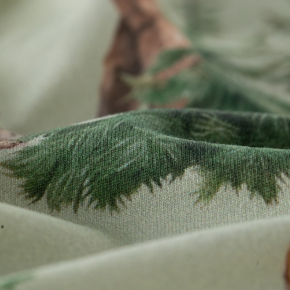 Train Embroidery Statement Collar Long Sleeve Romper in Green (3mths-2yrs)