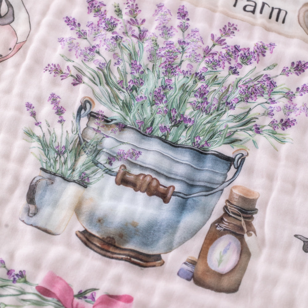 🕊️ Lavender Dreams Muslin Towel – Lightweight, Breathable, Beautiful 🕊️