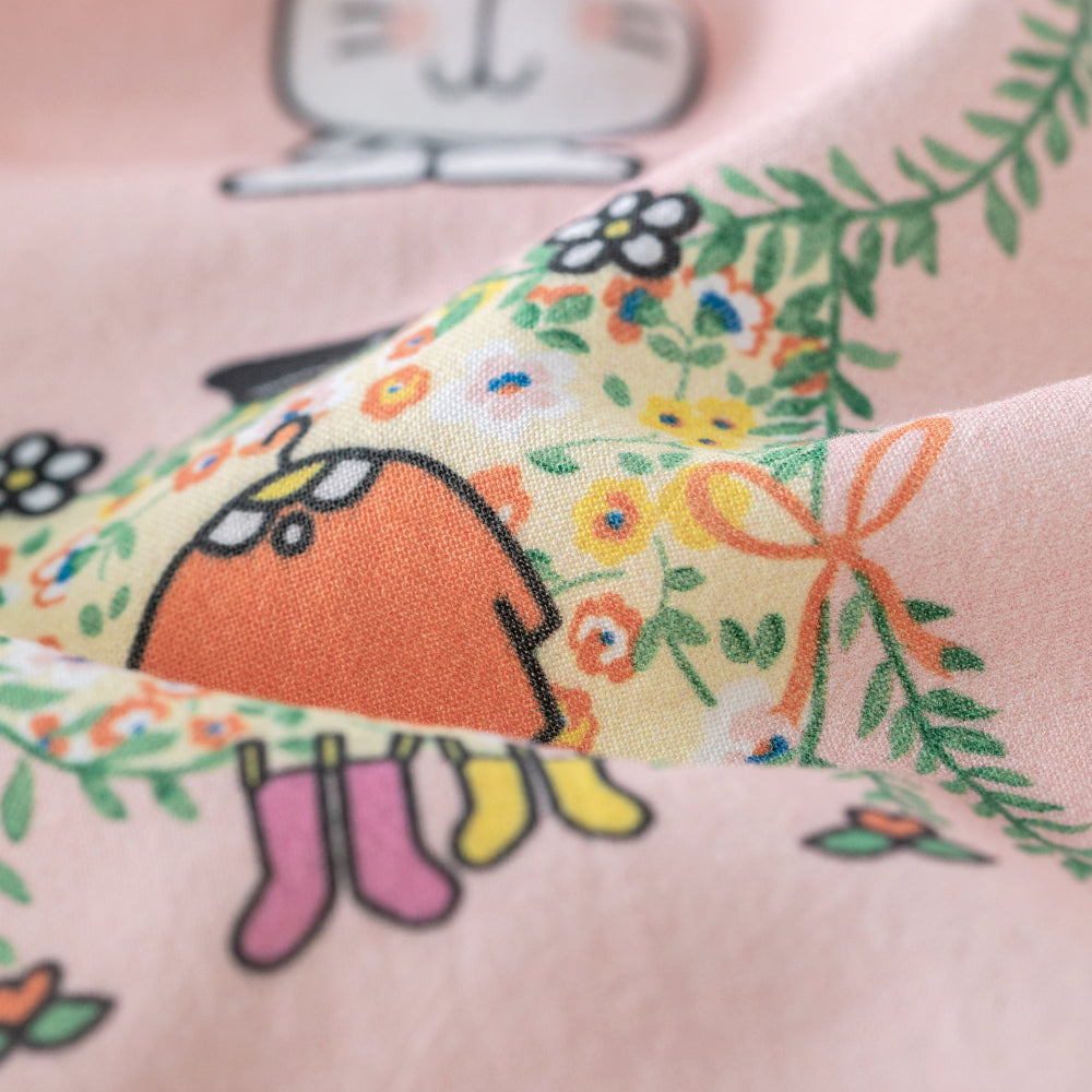 🐾 Meow & Friends Baby Romper 🦄 Soft Cotton One-Piece for Baby Girls | Cute Kitty Print & Ruffle Details ✨