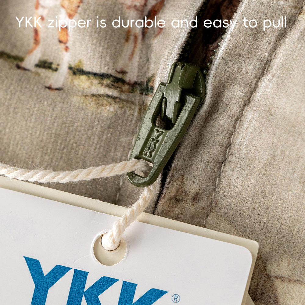 Lightweight Cotton Baby Romper with Countryside Print | Cozy Padded One-Piece for Mild Winter (5°C~15°C)