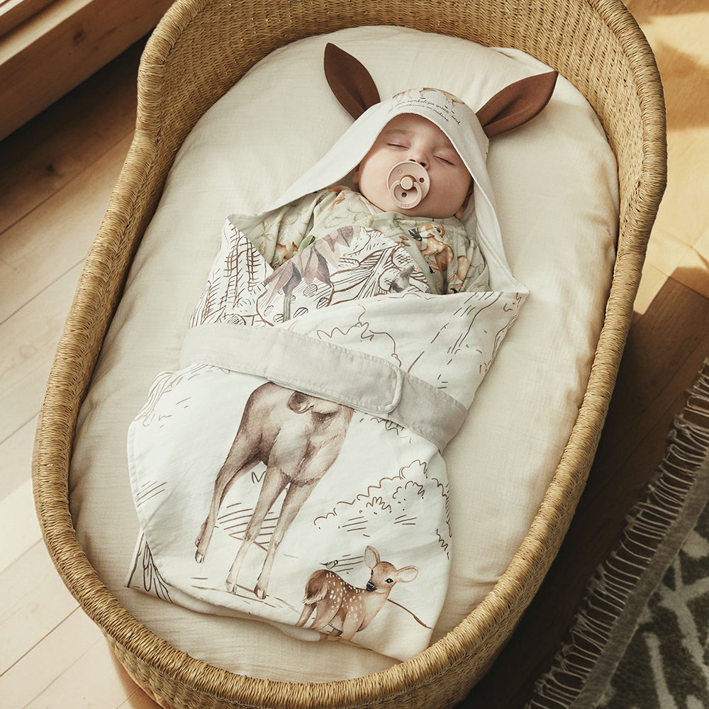 Gentle Fawn Baby Swaddle Set: Cozy Comfort Inspired by Nature