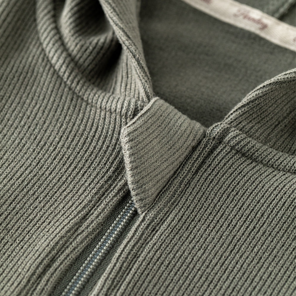 Wool Blend Baby Hoodie – Double Zipper