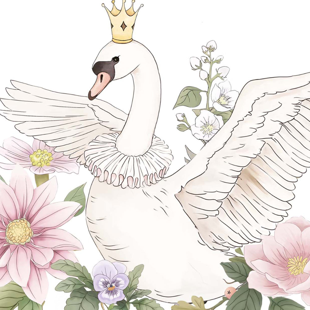 Baby Girl Swan Tank Top – Soft Cotton Sleeveless Shirt with Ruffle Collar |🦢🌸