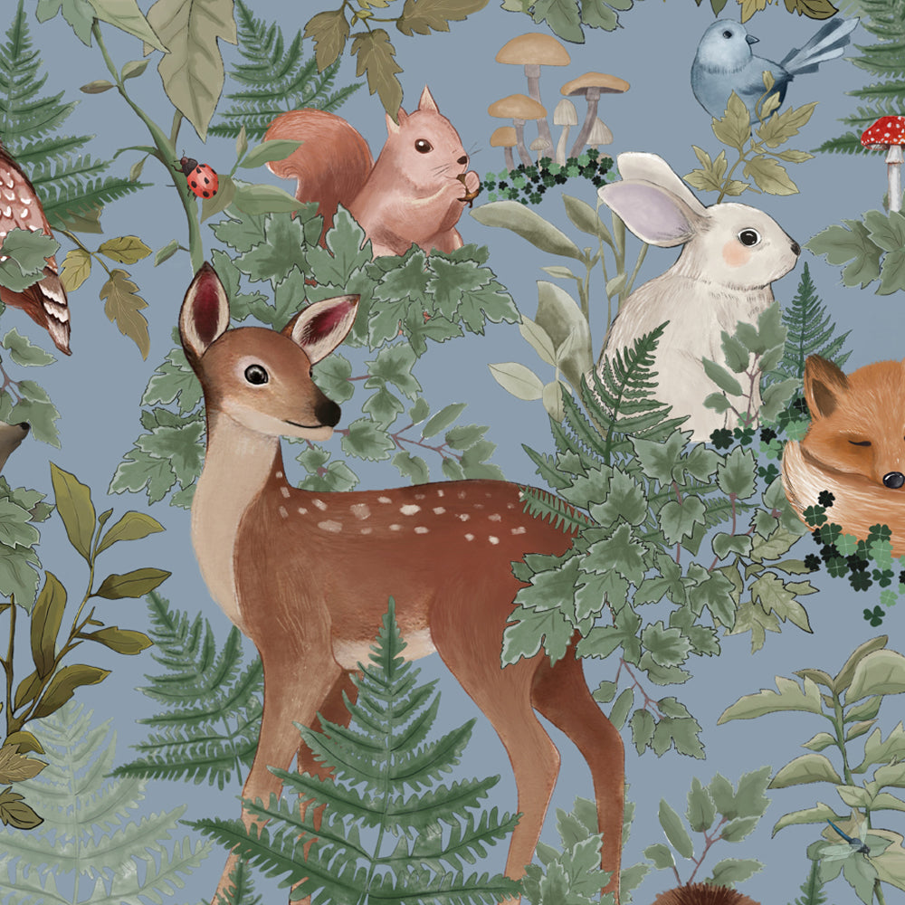 Whimsical Forest Baby Top with Peter Pan Collar