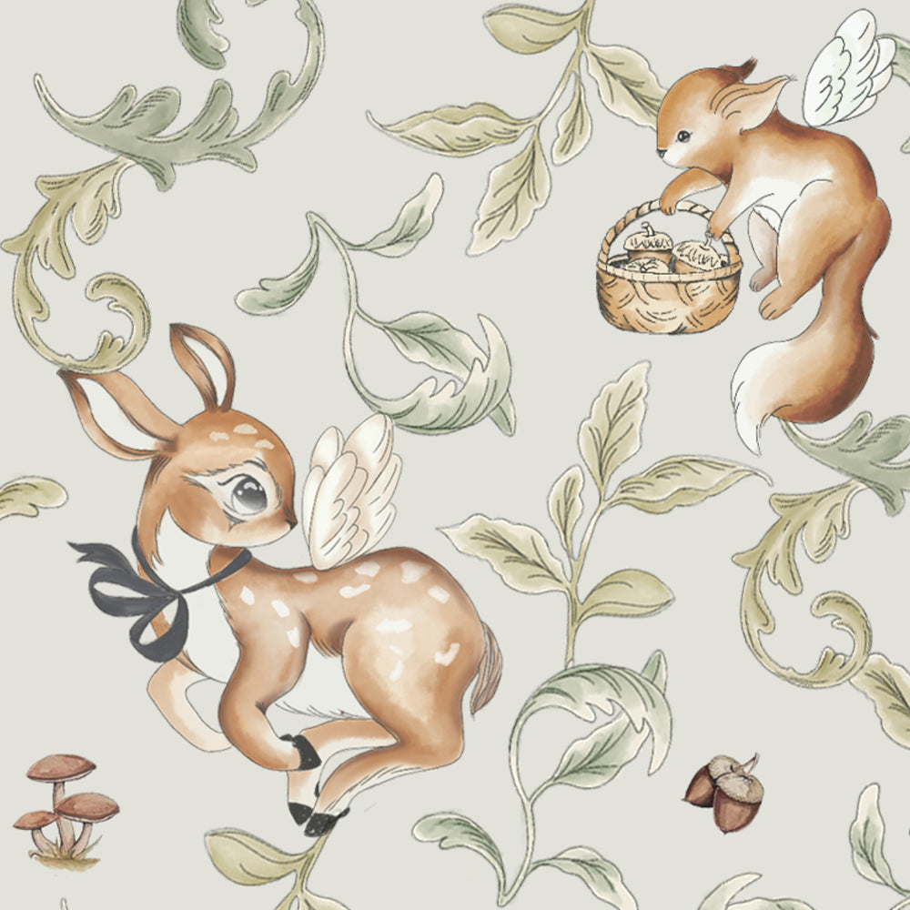 Bib Collar Deer Embroidery Short Sleeve Romper (3mths-2yrs)