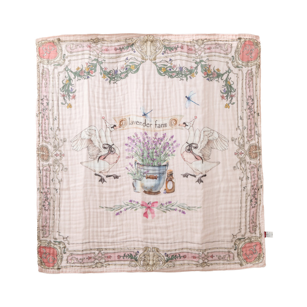🕊️ Lavender Dreams Muslin Towel – Lightweight, Breathable, Beautiful 🕊️