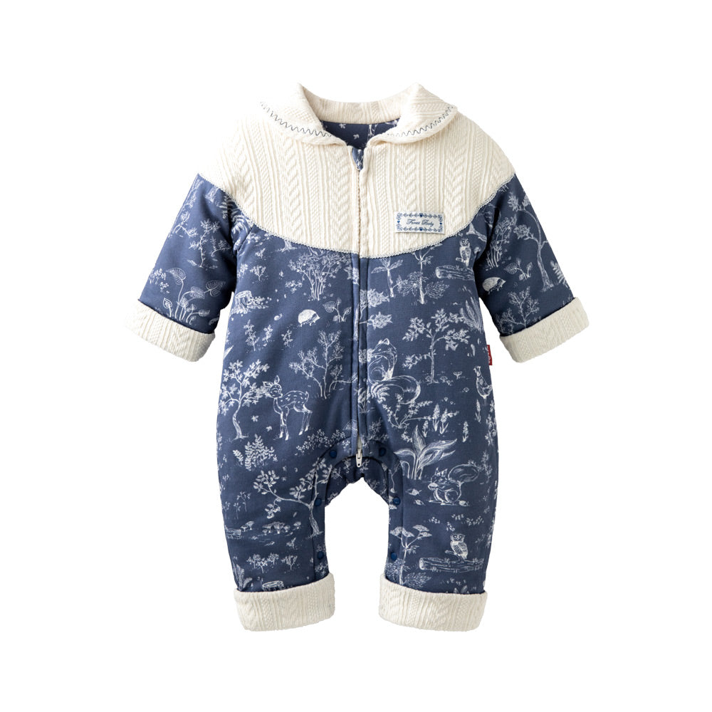 Sandwich Layer Fabric + Windproof Design + Baby Winter Romper