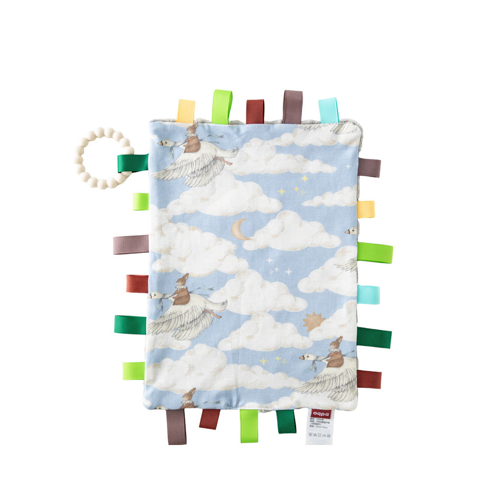 Baby Security Blanket with Soft Minky Dots | Taggie Comfort Lovey for Easy Gripping