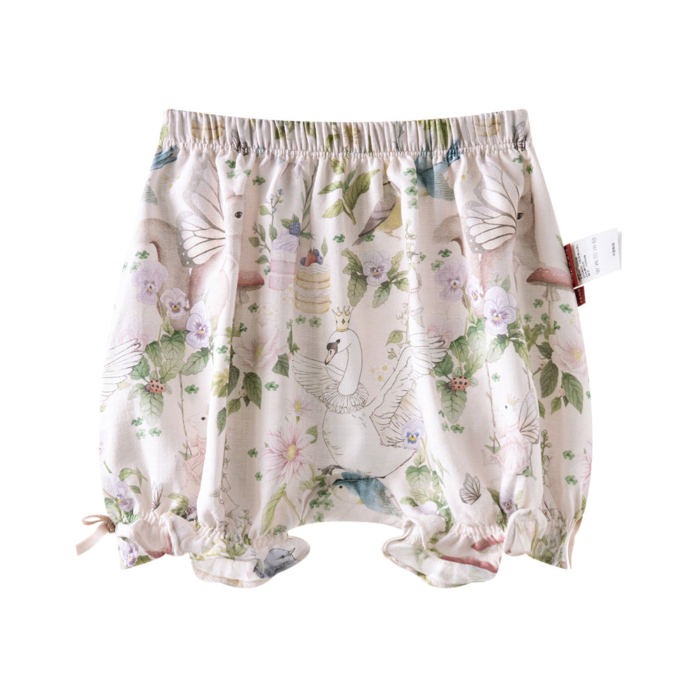 Whimsical Floral Baby Girl Bloomers – Soft Cotton Summer Shorts for 12-Month-Olds | Breathable & Adorable Baby Clothes