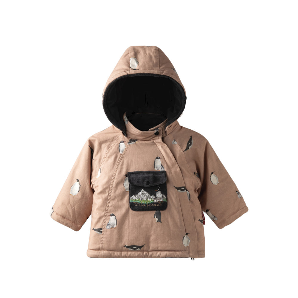 Outdoor Camping-Inspired Baby Thermo Jacket — Soft Fleece-Lined Warmth for 0°C–15°C | Includes Comfort Plush Toy