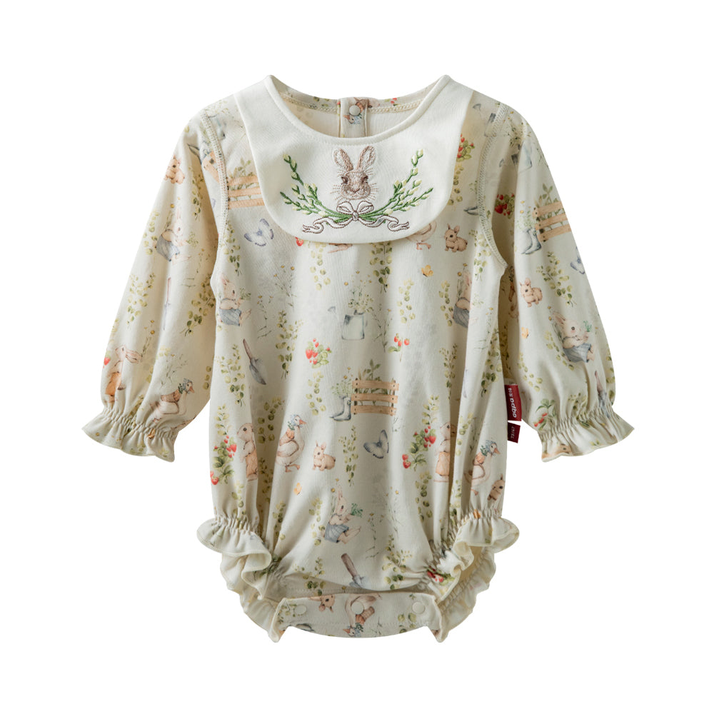 Whimsical Bunny Garden Baby Romper