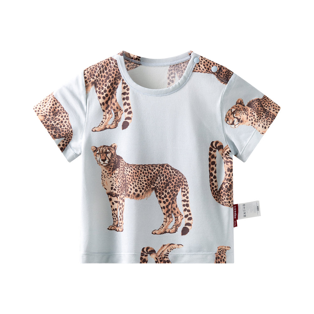 Toddler Basic Tee in leopard