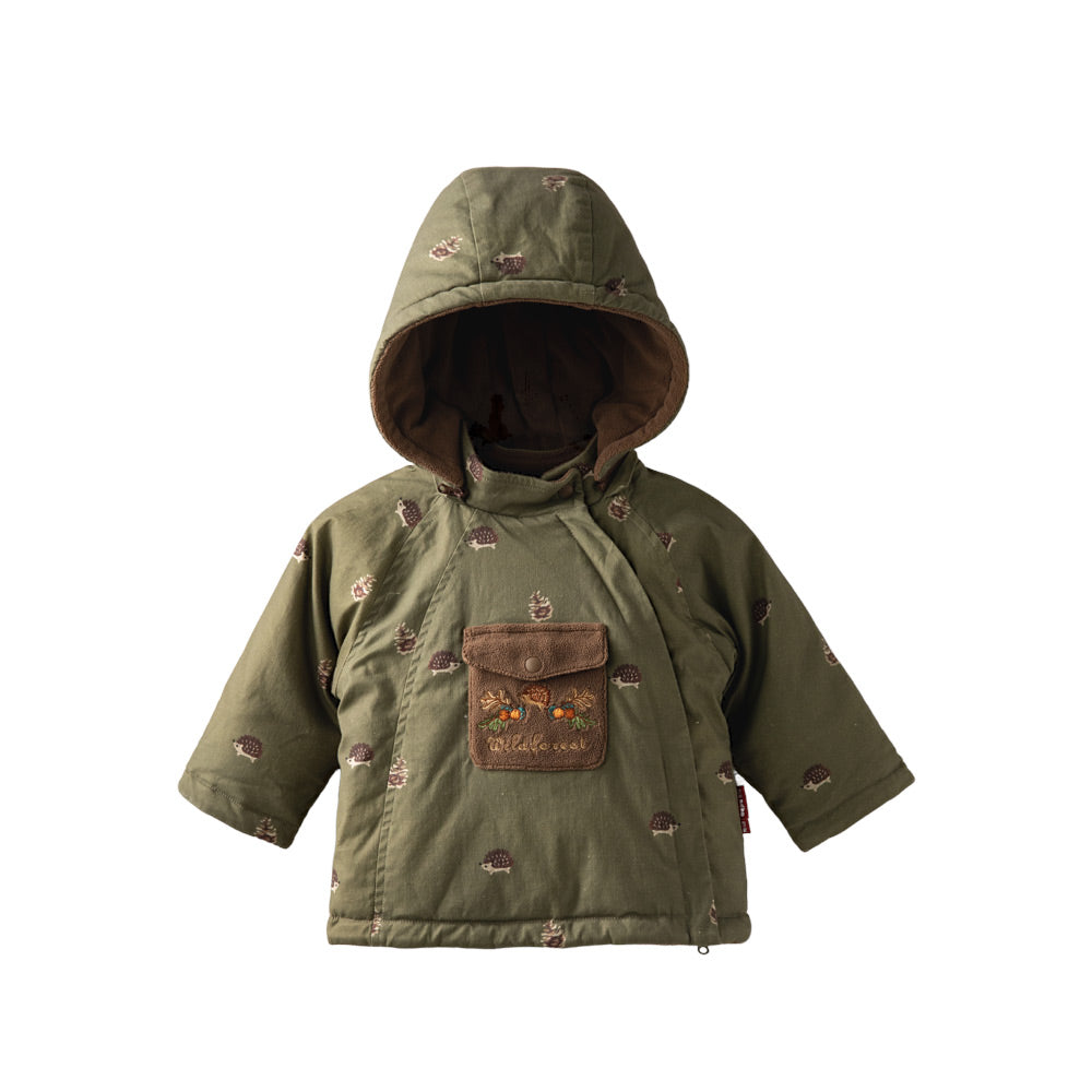 Outdoor Camping-Inspired Baby Thermo Jacket — Soft Fleece-Lined Warmth for 0°C–15°C | Includes Comfort Plush Toy