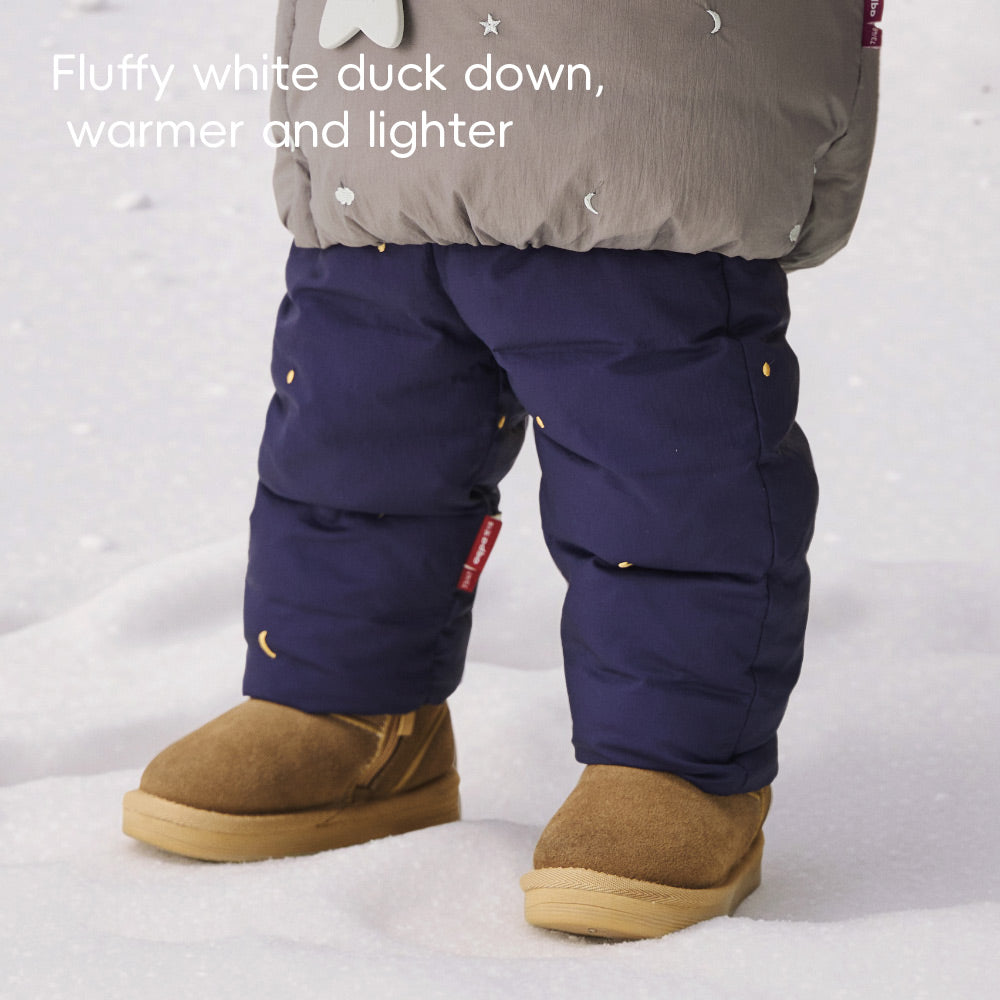 90% Down Baby Pants with Water-Repellent Triple-Protection Fabric | Warm Winter Bottoms (-5°C to 10°C)