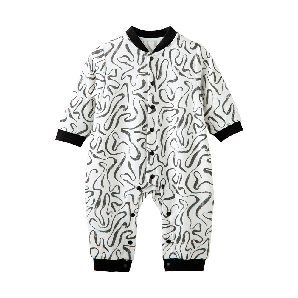 🎨 Playful Comfort – Abstract Print One-Piece