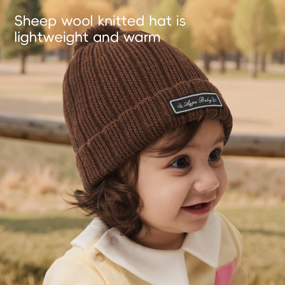 Cotton-Wool Knit Baby Beanie | Soft Lightweight Hat for Cozy Everyday Warmth