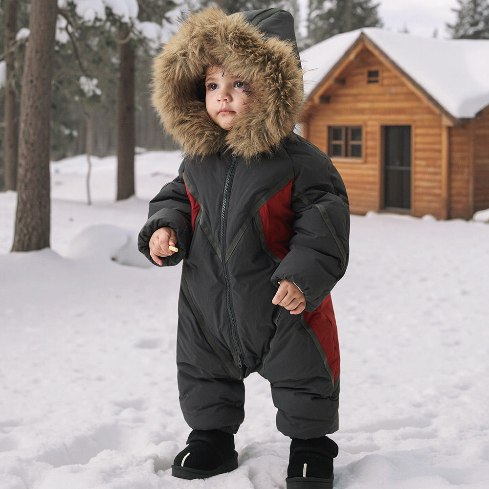 Arctic-Ready Baby Down Snowsuit | Ultra-Warm Winter One-Piece for Snow Play