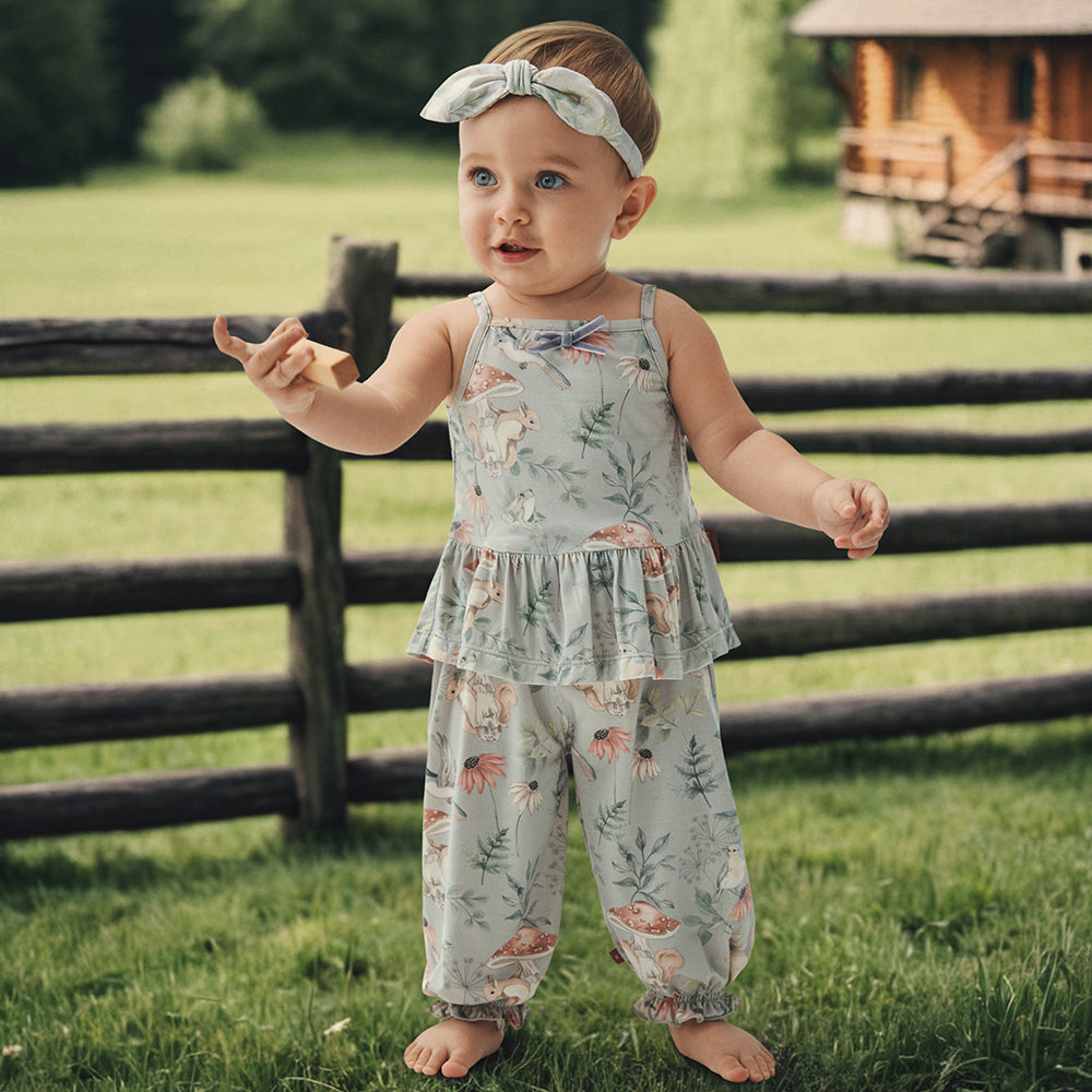 Cotton Baby Pants with Woodland Animals – Soft & Comfortable for Babies, Perfect for Day-to-Day Wear